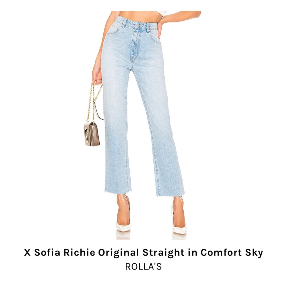 Rolla’s straight jeans in size 27. Originally bought for $99 on Revolve